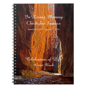 Celebration of Life Guest Book Zion Narrows Canyon