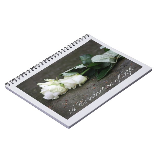 Celebration of Life guestbook Notebook (Left Side)