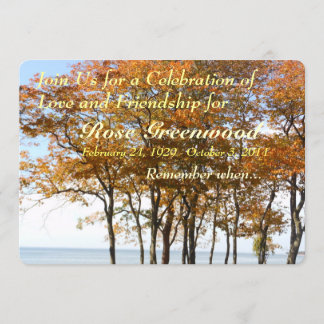 Celebration of Life - Invitation