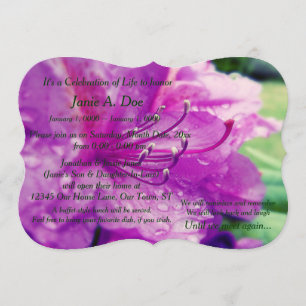 Celebration of Life Invitation