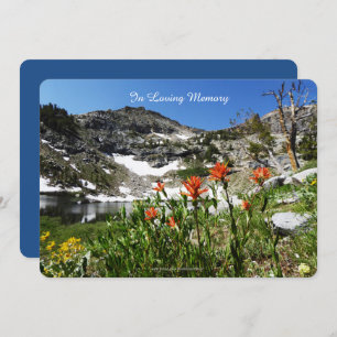 Celebration of Life Invitation, Mountains, Lake Invitation