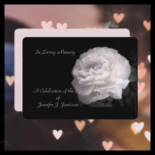 Celebration of Life Invitation Pale Pink Rose