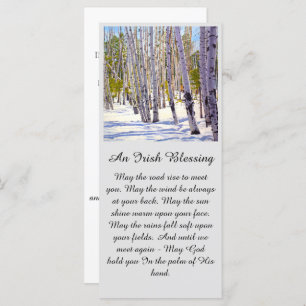 Celebration of Life Irish Blessing Sympathy Card