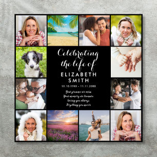 Celebration of Life Memorial 12 Photo Sign