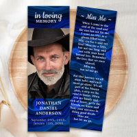 Celebration Of Life Memorial Funeral Bookmark