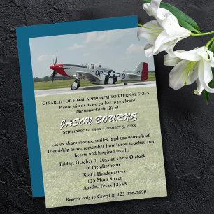 Celebration of Life Memorial Funeral Photo Invitation