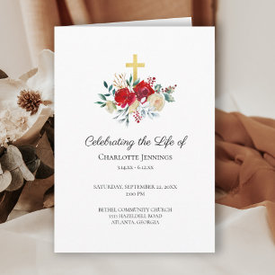 Celebration of Life Memorial Funeral  Program