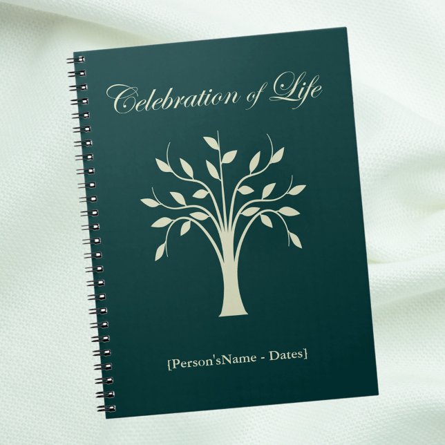 Celebration of Life Memorial Guest Register Notebook (Creator Uploaded)