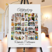 Celebration of Life Memorial Photo Collage Custom
