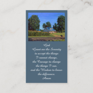 Celebration of Life Memorial Prayer Card