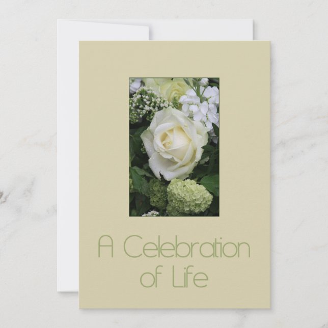 Celebration of Life Memorial Service Invitation (Front)