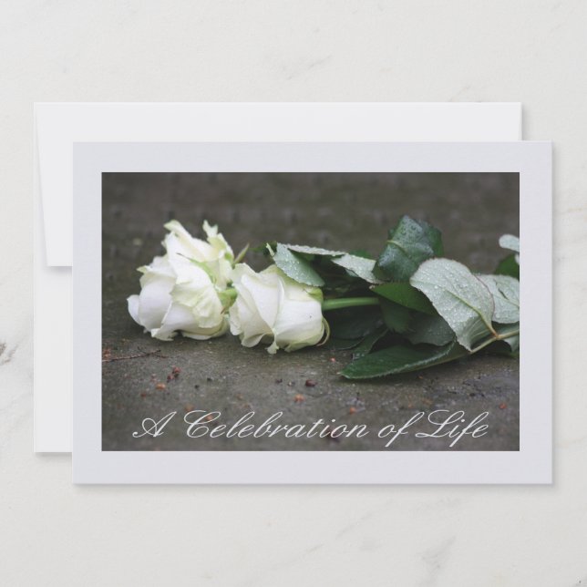 Celebration of Life Memorial Service Invitation (Front)