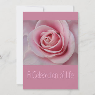Celebration of Life Memorial Service Invitation