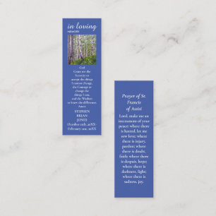 Celebration of Life Memorial Sympathy Prayer Card
