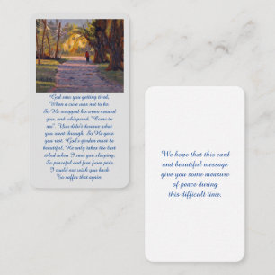 Celebration of Life Oil Painting Memorial Card