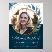 Celebration of Life Photo Bronze Memorial Funeral