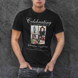 Celebration Of life   Photo Collage Memorial T-Shirt