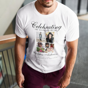 Celebration Of life   Photo Collage Memorial T-Shirt