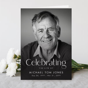 Celebration of Life Photo Funeral Program