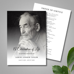 Celebration of Life Photo Funeral Program