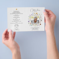 Celebration of Life Photo Funeral Program