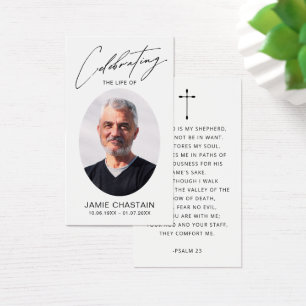 Celebration of Life Photo Funeral Sympathy Cards