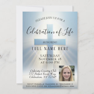Celebration of Life - Photo Invitation