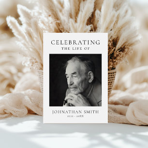 Celebration of Life Photo Memorial Funeral Program