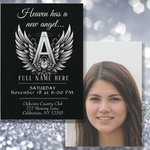 Celebration of Life - Photo Memorial Invitation