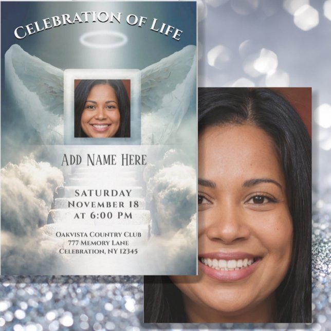 Celebration of Life - Photo Memorial Invitation (Creator Uploaded)