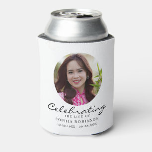 Celebration of Life Photo Memorial Keepsake Can Cooler