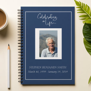 Celebration of Life Photo Template Guest book