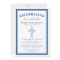 Celebration of Life Religious Funeral Blue Silver