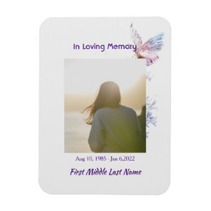 Celebration of Life Remembrance Butterfly Magnet