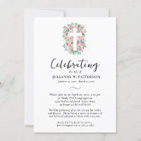 Celebration of Life, Rose Cross, Photo, Funeral