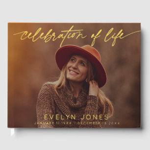 Celebration of Life Script Funeral Photo Guest Book