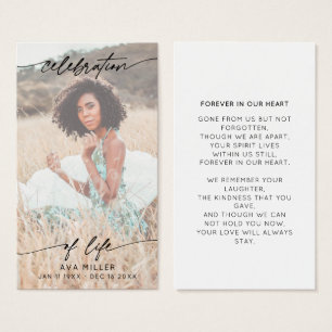 Celebration of Life Script Memorial Funeral White