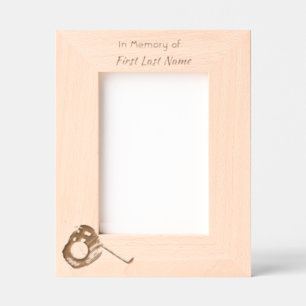 Celebration of Life Service Baseball Game Player  Etched Frames