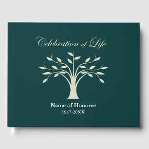 Celebration of Life Tree of Life Design Guest Book