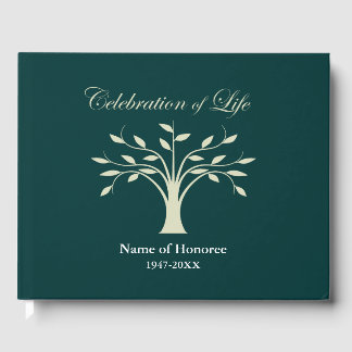 Celebration of Life Tree of Life Design Guest Book