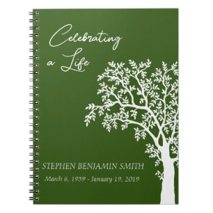 Celebration of Life White Tree  Guest book