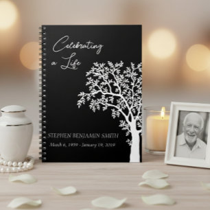 Celebration of Life White Tree  Guest book