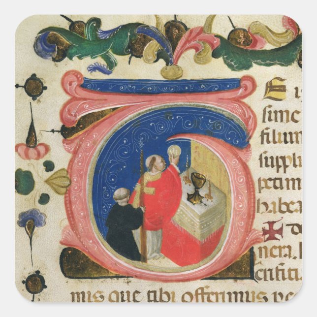 Celebration of the Eucharist Square Sticker (Front)
