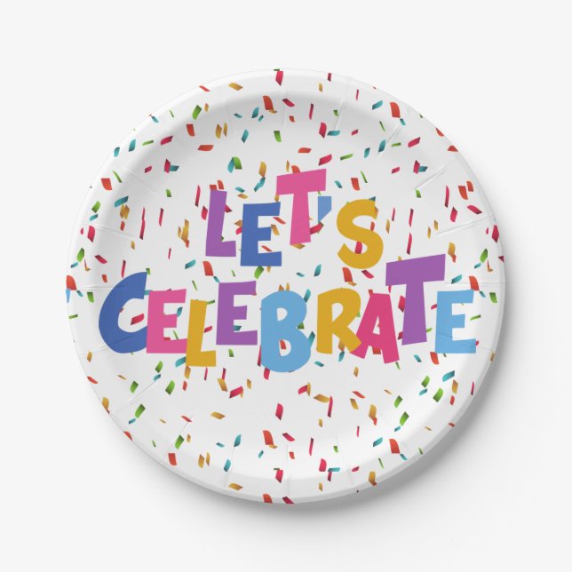 Celebration  paper plate (Front)