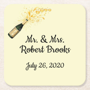 Celebration personalised coasters