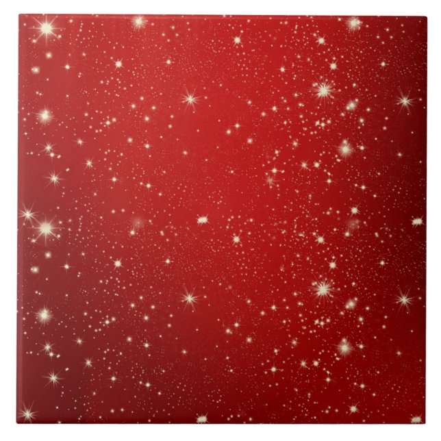 Celebration Red Ceramic Tile (Front)