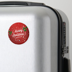 Celebration Red, Merry Christmas Magnet