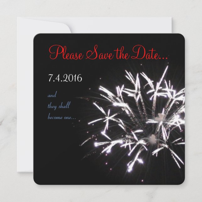 Celebration Save-the-date red/white/blue 5 Save The Date (Front)