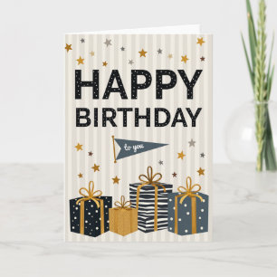 Celebration Stars Birthday Card