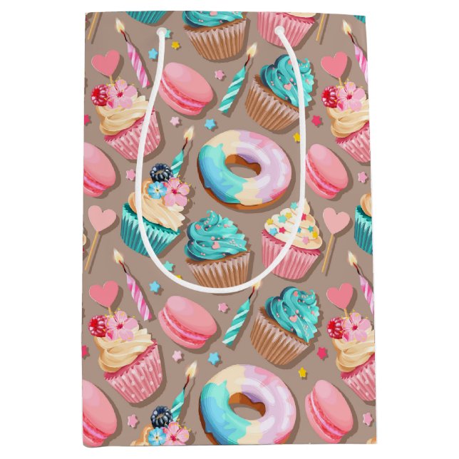 Celebration Sweet Desserts Medium Gift Bag (Front)